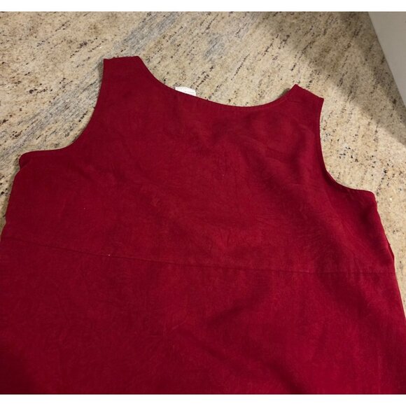 VTG MHM Mellisa Harper Red Dress & Jacket Set Size 10 Petite Side Slits - Picture 16 of 16